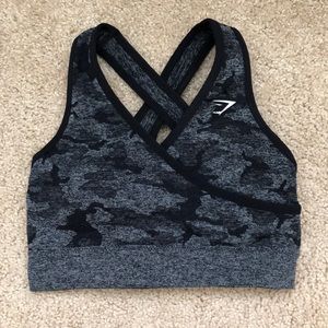 Gymshark Camo Sports Bra S